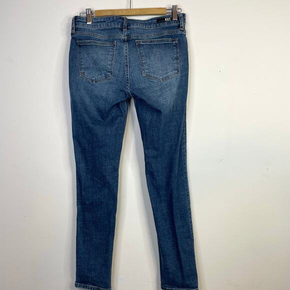 Kut from the Kloth Catherine Boyfriend Mis Rise Distressed Stretch Jeans women 6 - Picture 7 of 11